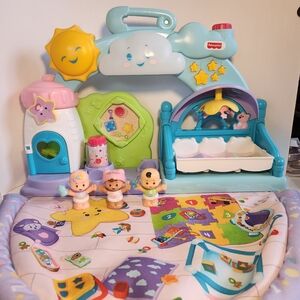 Fisher Price Little People 123 Babies Play Date Baby Nursery Smart Stages WORKS